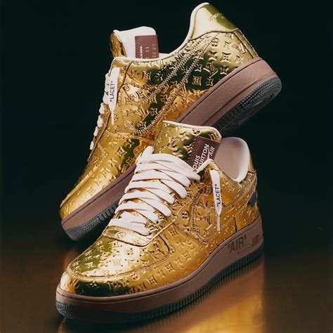 air force 1 louis vuitton oro